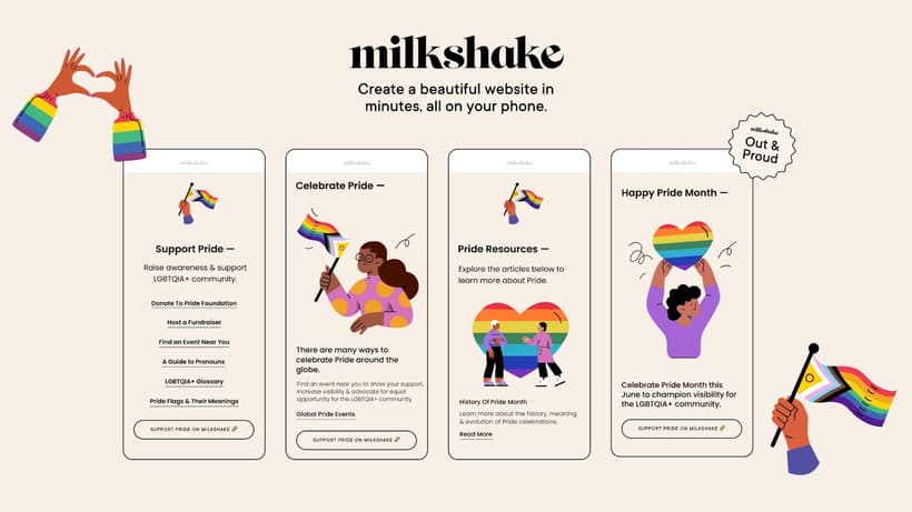 Milkshake Pride month