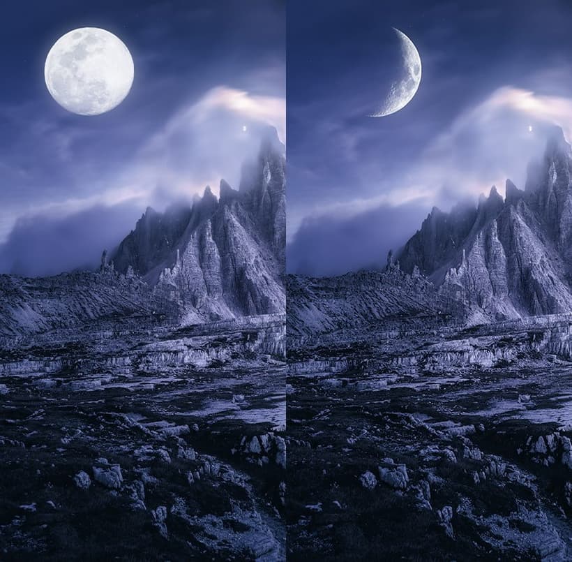 moon brush in Photoshop