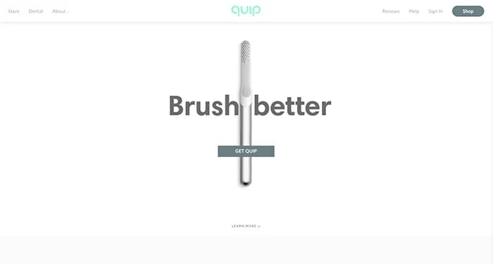 Quip - white space in web design