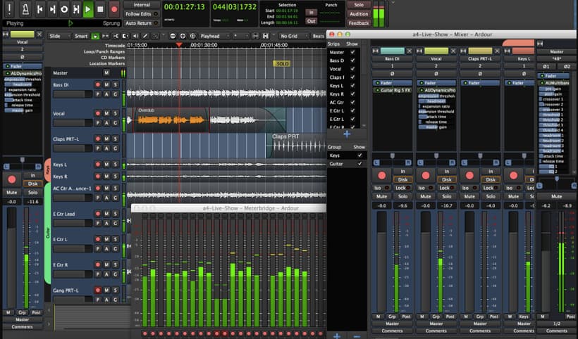 Ardour: Sound mixing and recording