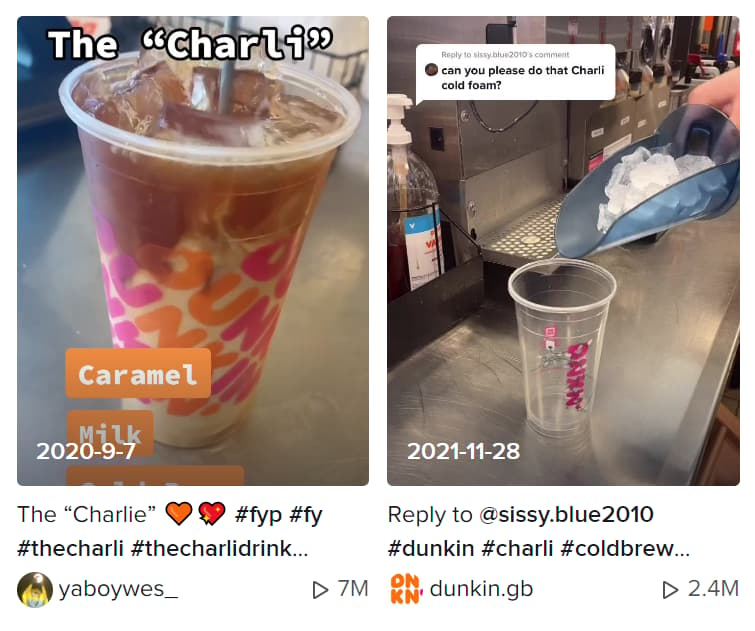 'The Charli' - Dunkin' Donuts' TikTok Campaign with influencer Charli D'Amelio