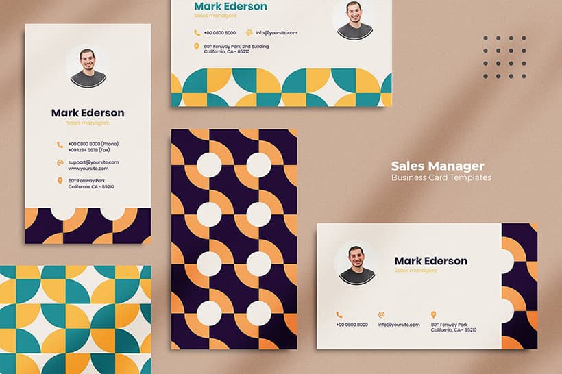 Sales business card