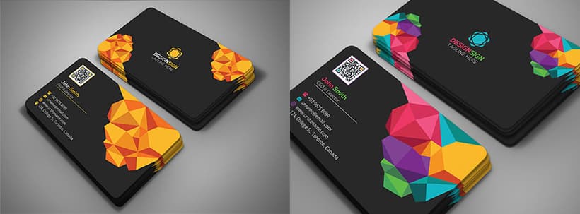 Poly Shape Business Card - Creative Design