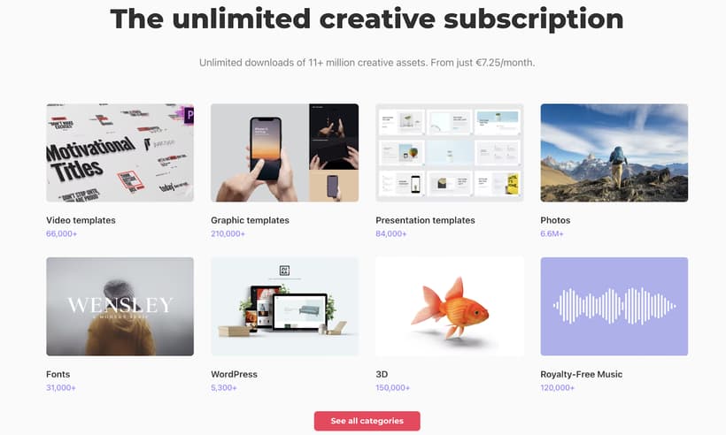 Envato Elements is full of creative templates 