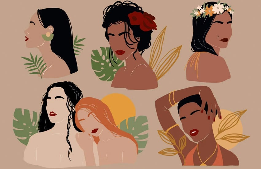 illustrations of women